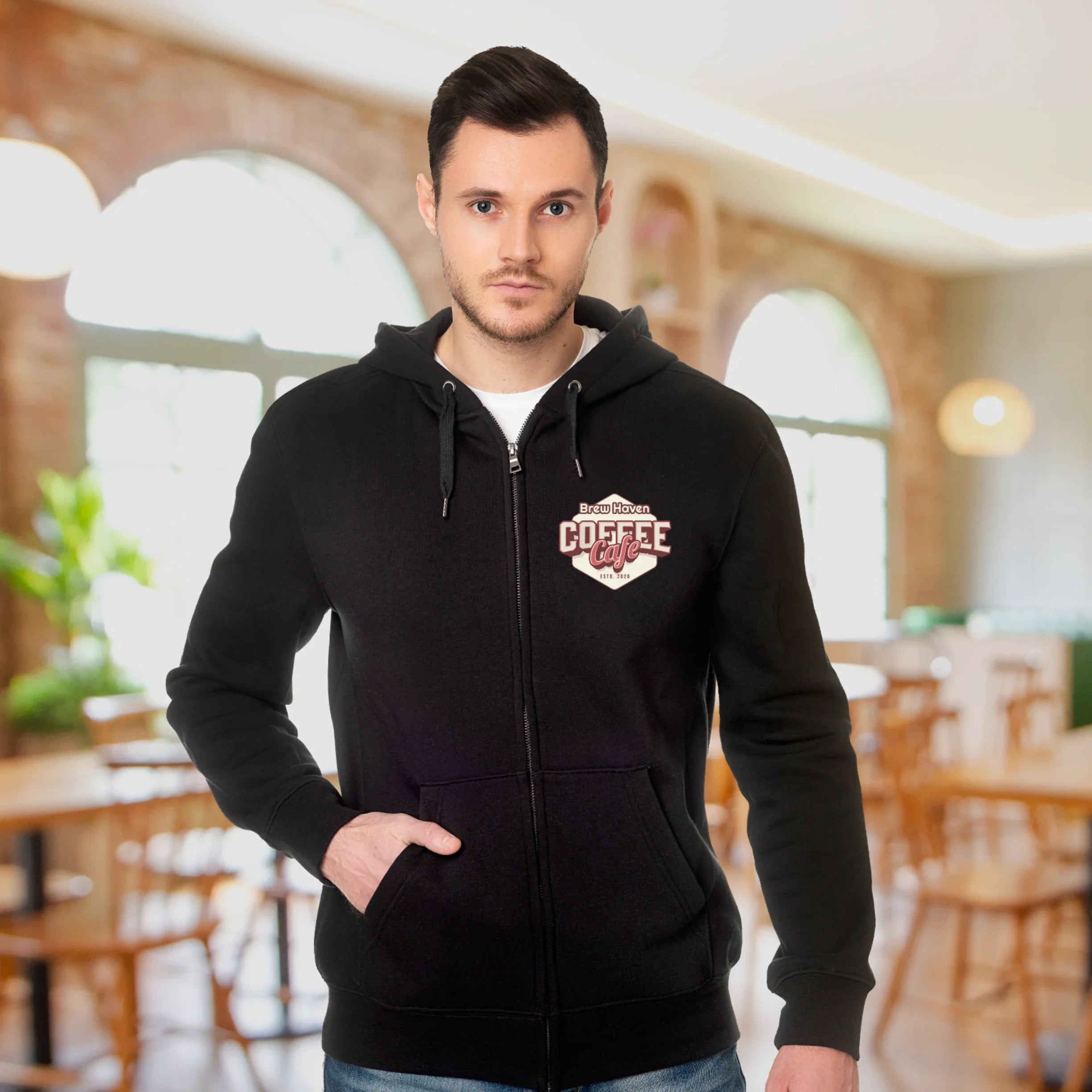 Men's Embroidered Hoodies Style Cotton T-Shirts