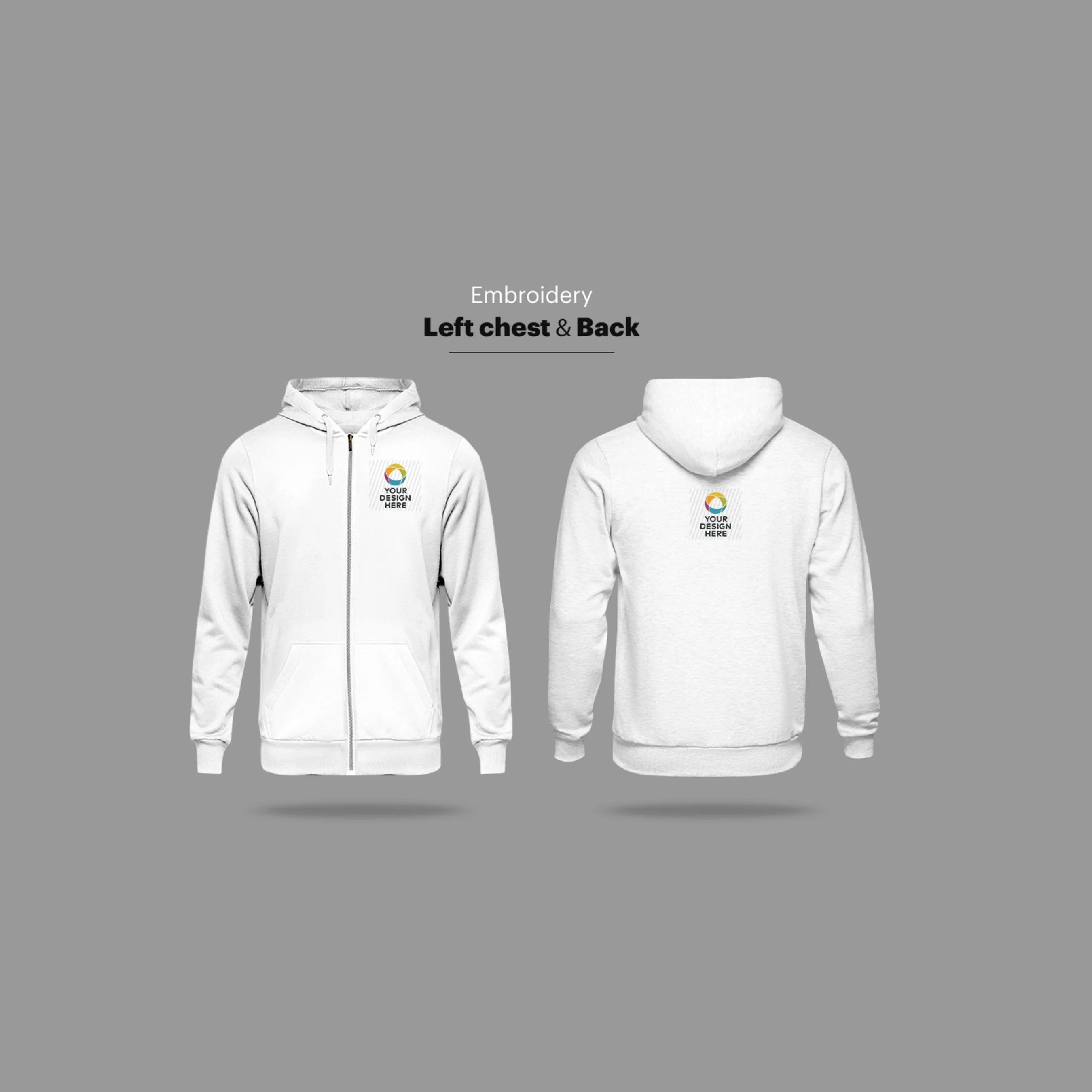 Men's Embroidered Winter Hoodies
