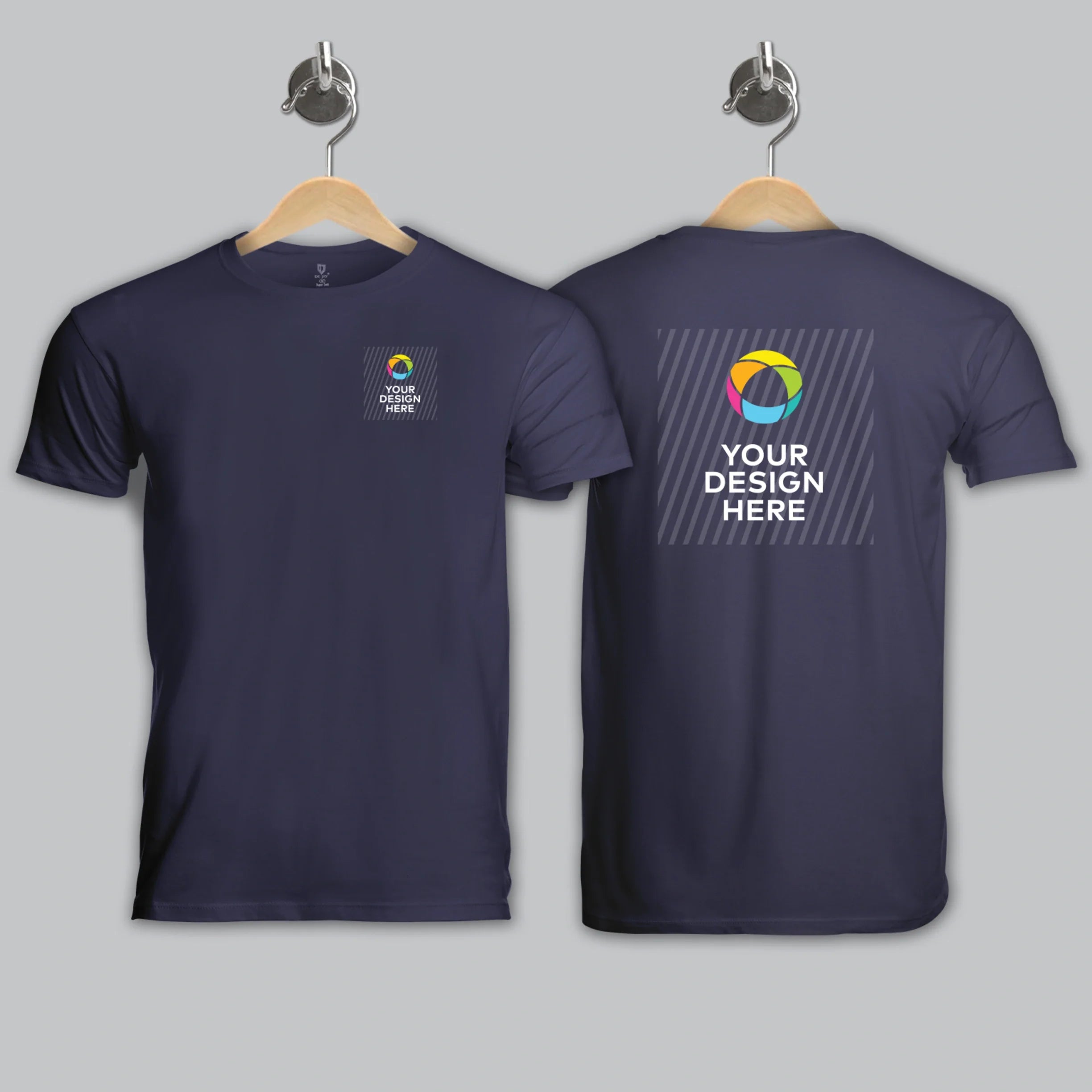 Men's Round Neck Cotton T-Shirts