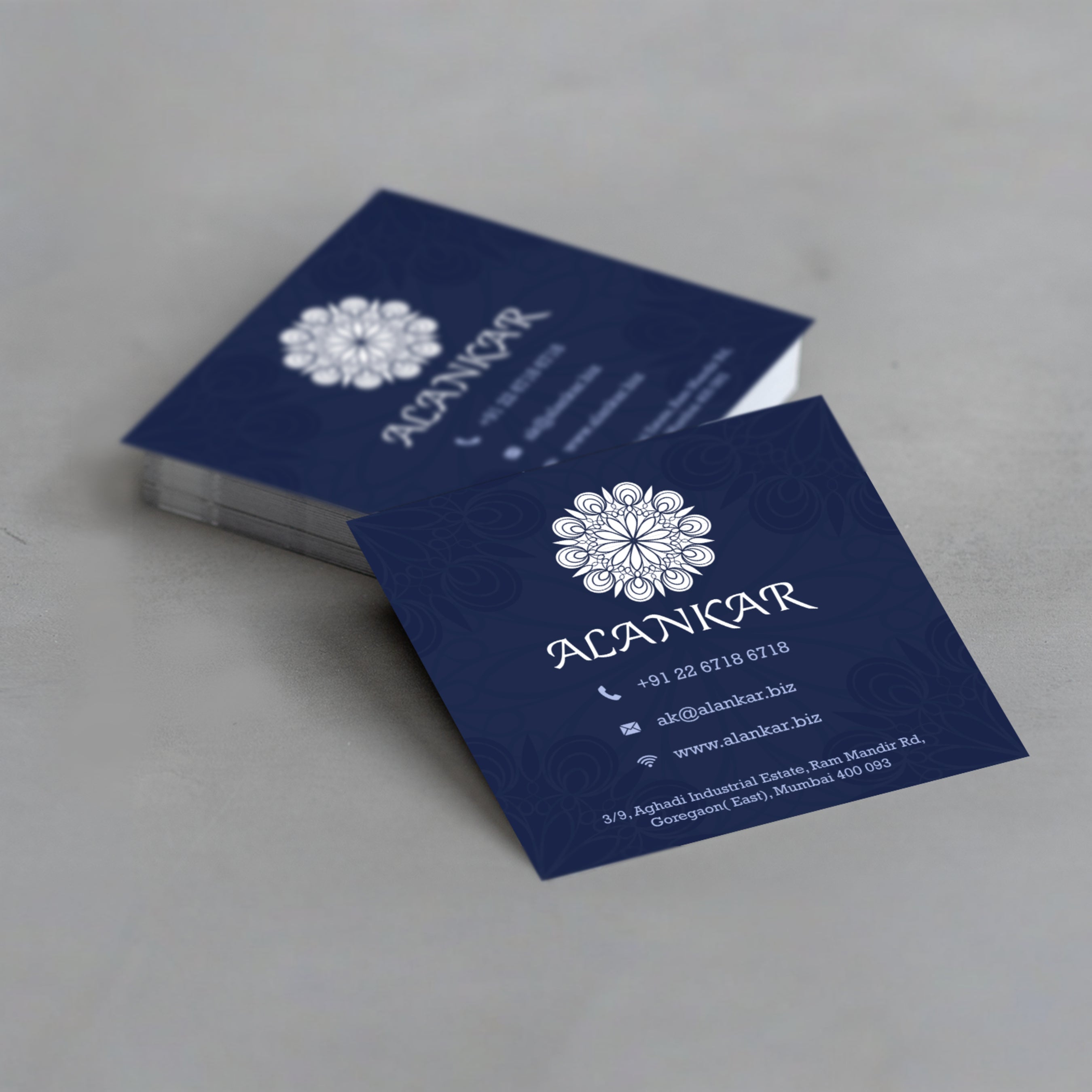 Square Vising Cards
