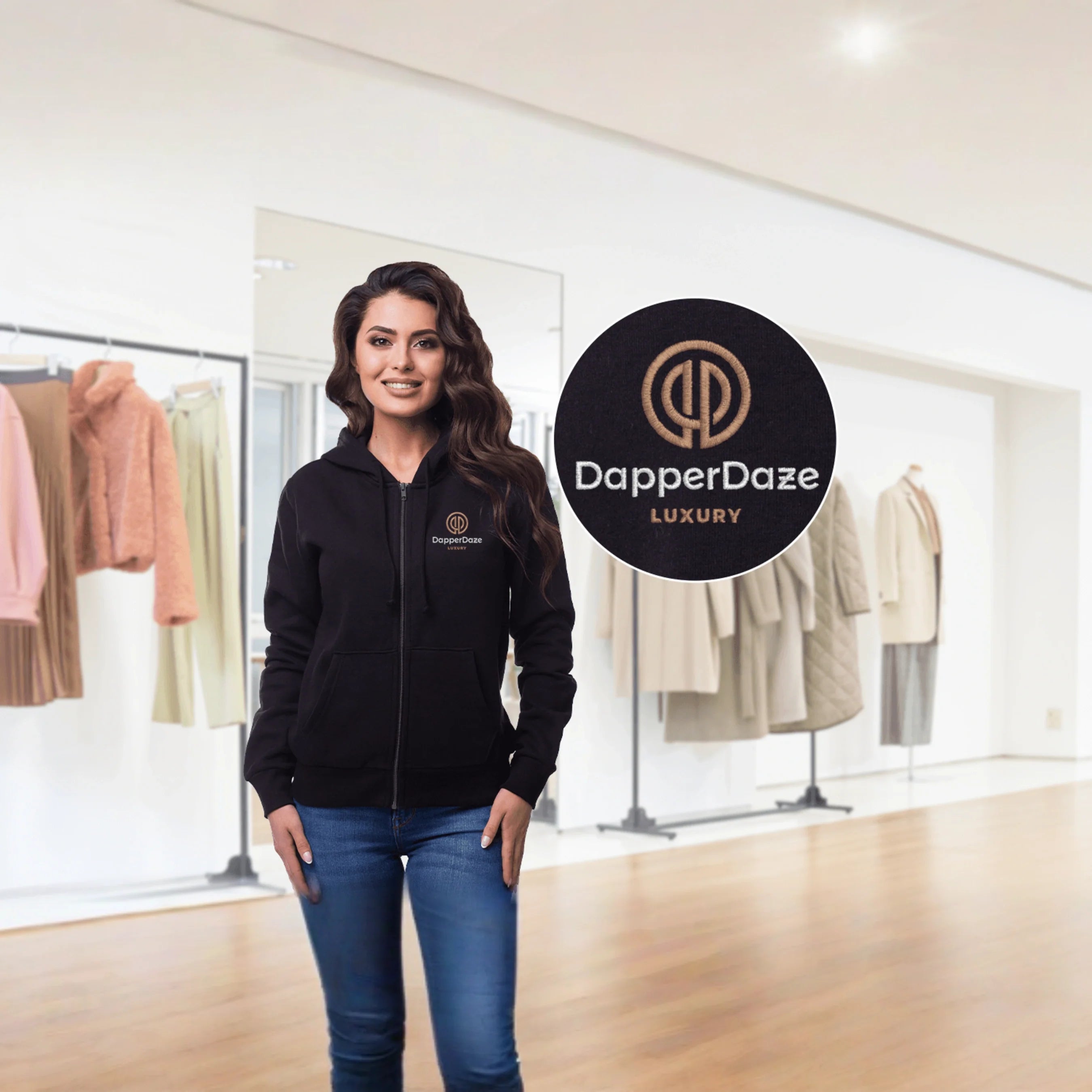 Women's Embroidered Winter Hoodies